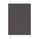 VIDAXL Store plisse noir 95x150 cm largeur du tissu 94,4 cm polyester