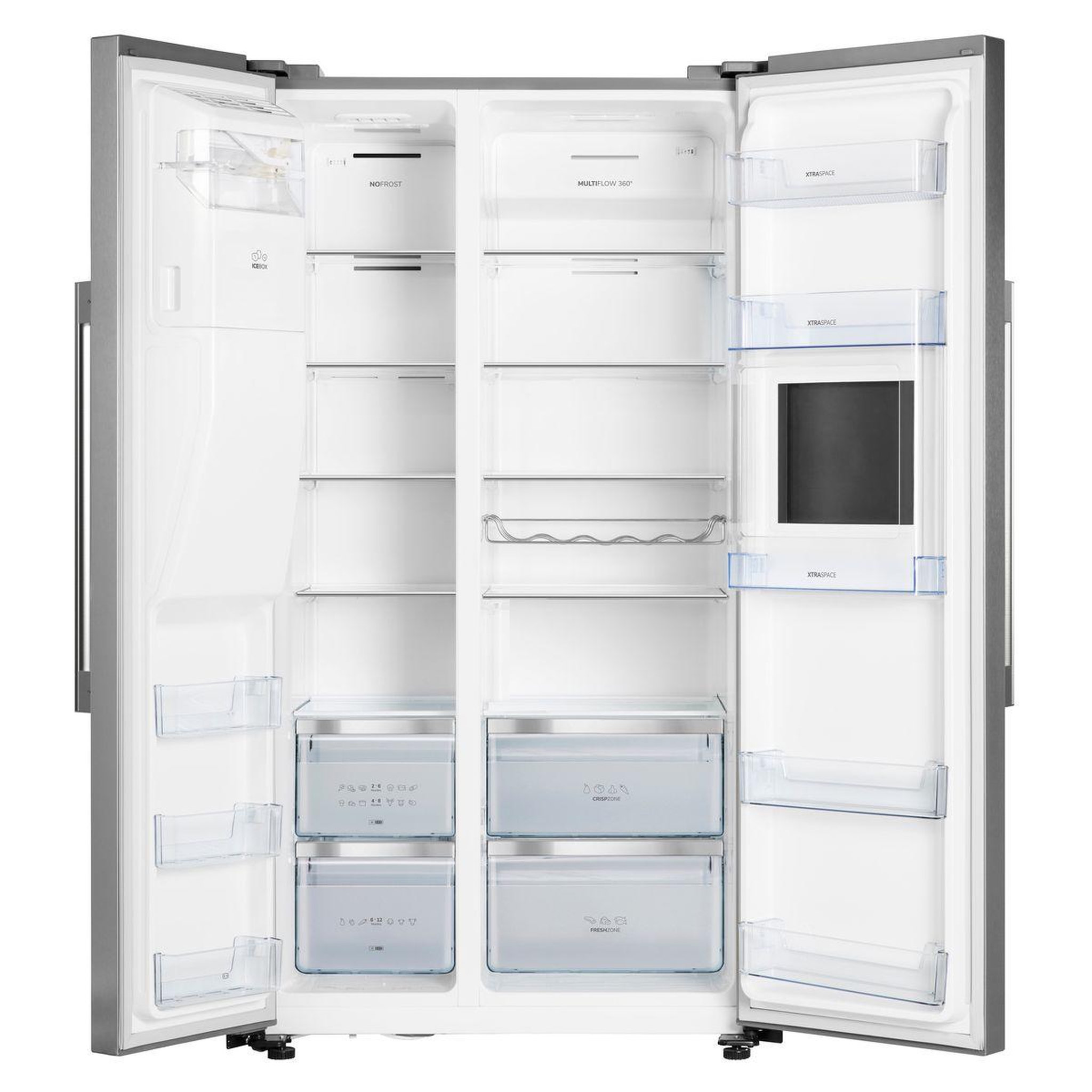 Voir la diapositive 3 : Hisense Réfrigérateur américain rs694n4bce