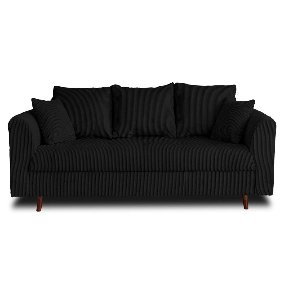 LISA DESIGN Rune - canapé 3 places - en velours côtelé