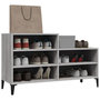 Voir la diapositive 4 : VIDAXL Armoire a chaussures Sonoma gris 102x36x60 cm Bois d'ingenierie