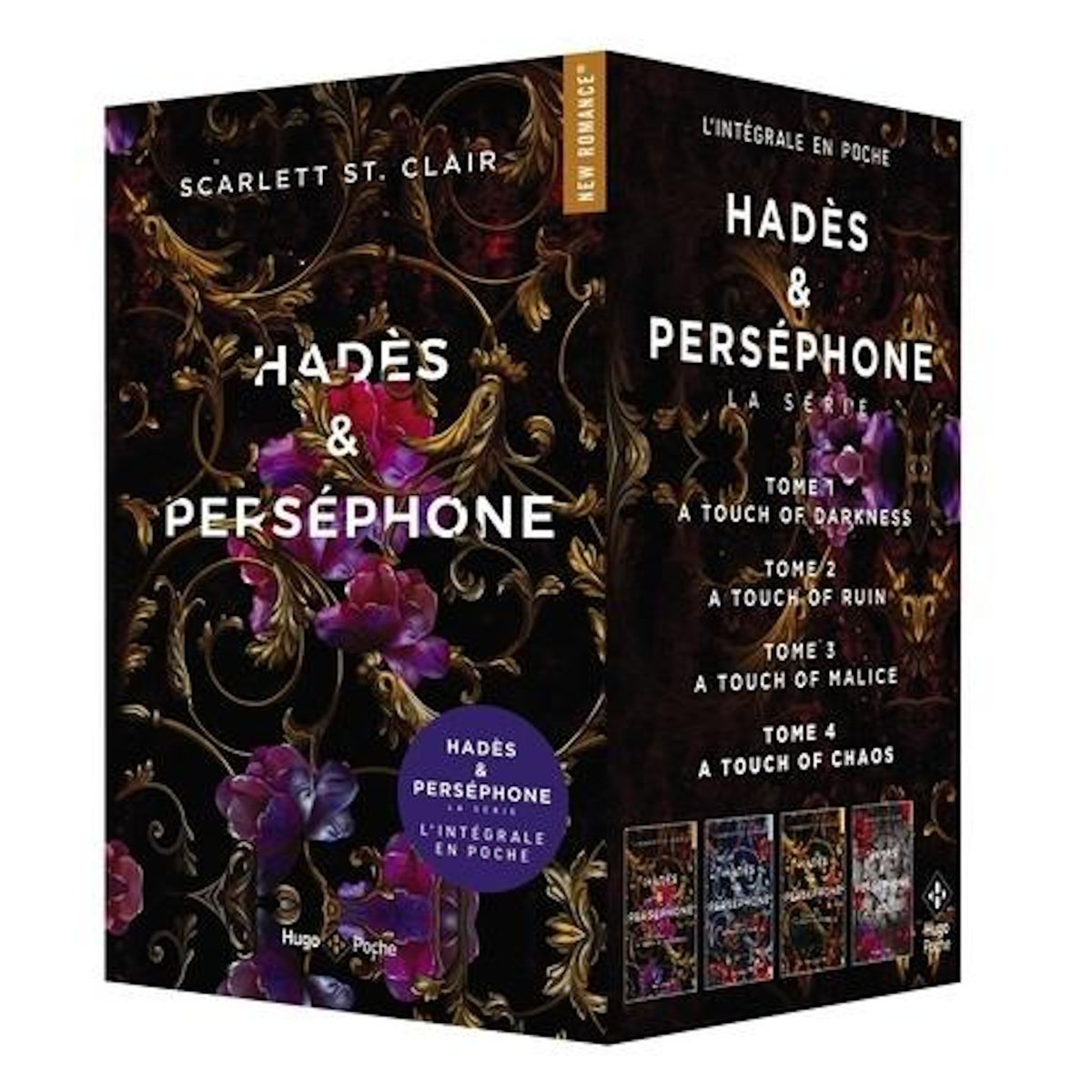 HADES & PERSEPHONE INTEGRALE : COFFRET EN 4 VOLUMES. TOME 1, A TOUCH OF DARKNESS ; TOME 2, A TOUCH OF RUIN ; TOME 3, A TOUCH OF MALICE ; TOME 4, A TOUCH OF CHAOS, St. Clair Scarlett
