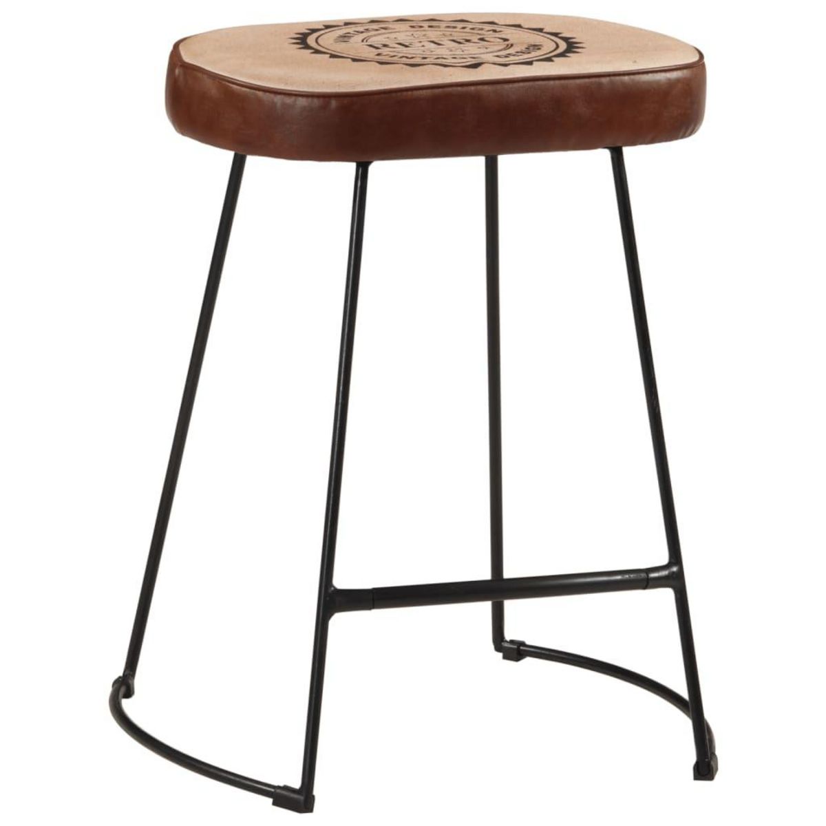 VIDAXL Tabourets de bar lot de 2 marron fonce 40x29,5x53 cm