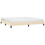 Voir la diapositive 3 : VIDAXL Cadre de lit sans matelas creme 200x200 cm tissu