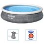 Voir la diapositive 2 : BESTWAY Bestway Ensemble de piscine gonflable Fast Set avec pompe 396x84 cm