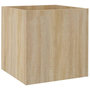 Voir la diapositive 2 : VIDAXL Jardiniere Chene sonoma 40x40x40 cm Bois d'ingenierie