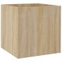 Voir la diapositive 2 : VIDAXL Jardiniere Chene sonoma 40x40x40 cm Bois d'ingenierie