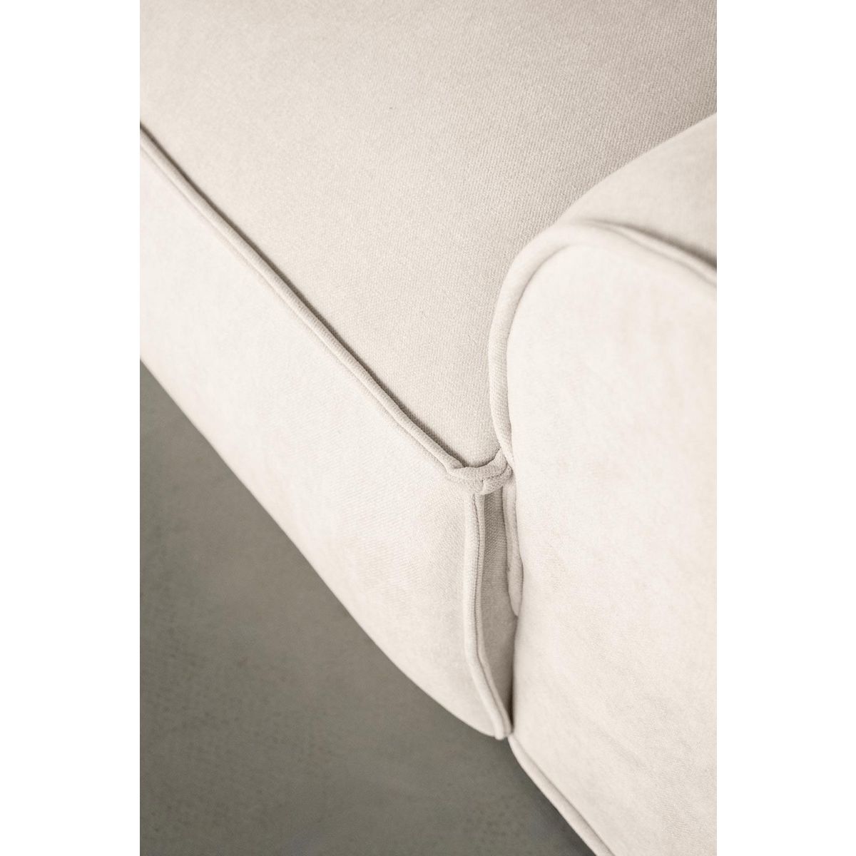 BEST MOBILIER Felix - canapé modulable panoramique d'angle droit 7 places en tissu texturé