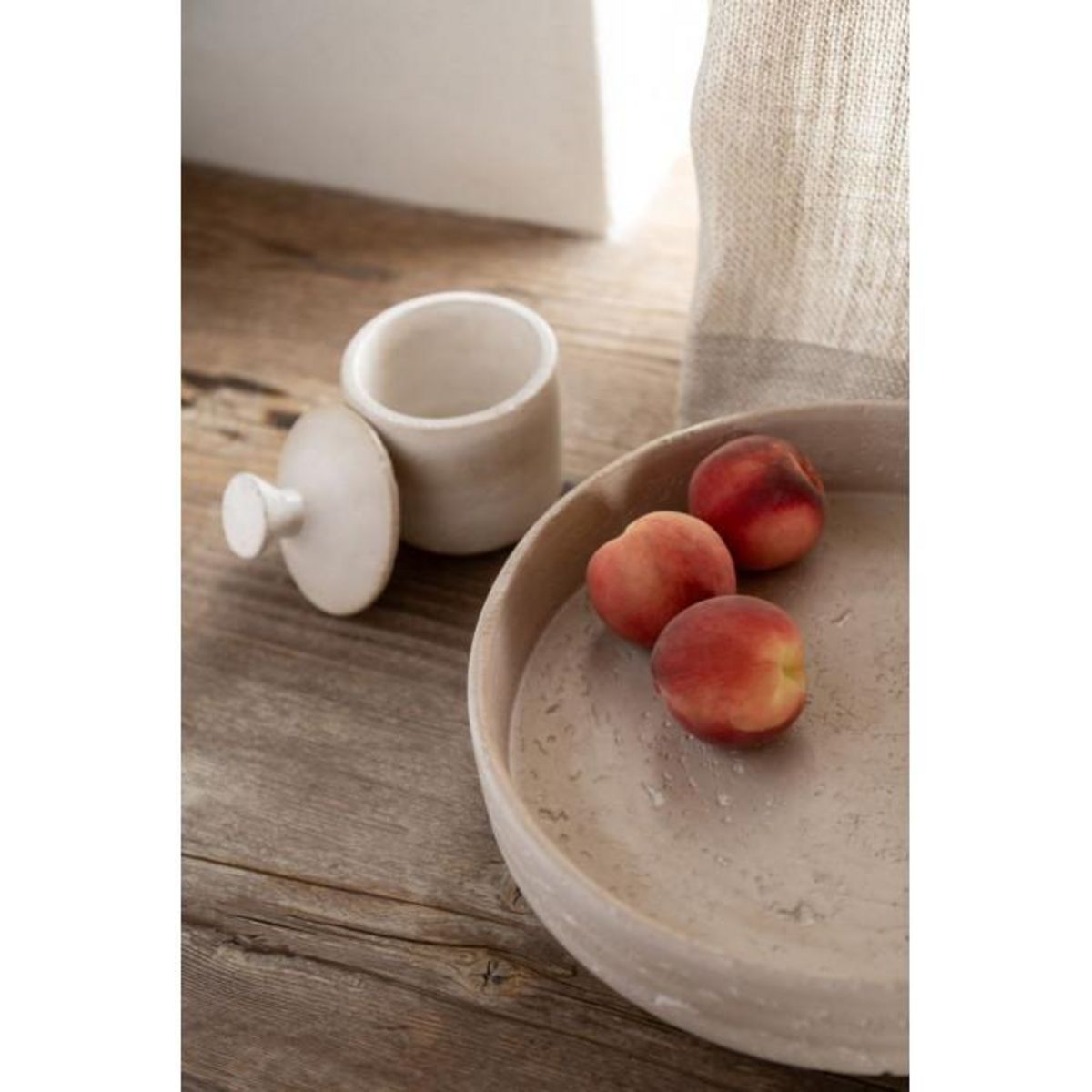 Paris Prix Plateau Déco en Ciment  Olina  33cm Crème