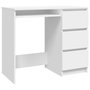 Voir la diapositive 2 : VIDAXL Bureau Blanc 90x45x76 cm Bois d'ingenierie