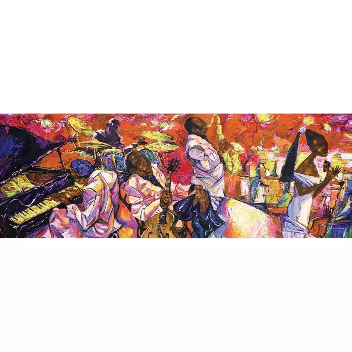 Art Puzzle Puzzle panoramique 1000 pièces : Les Couleurs du Jazz