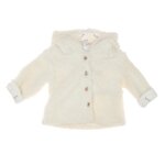 ELLE EST OU LA MER Manteau Sherpa  Doux Fille EOM Ematurino. Coloris disponibles : Blanc