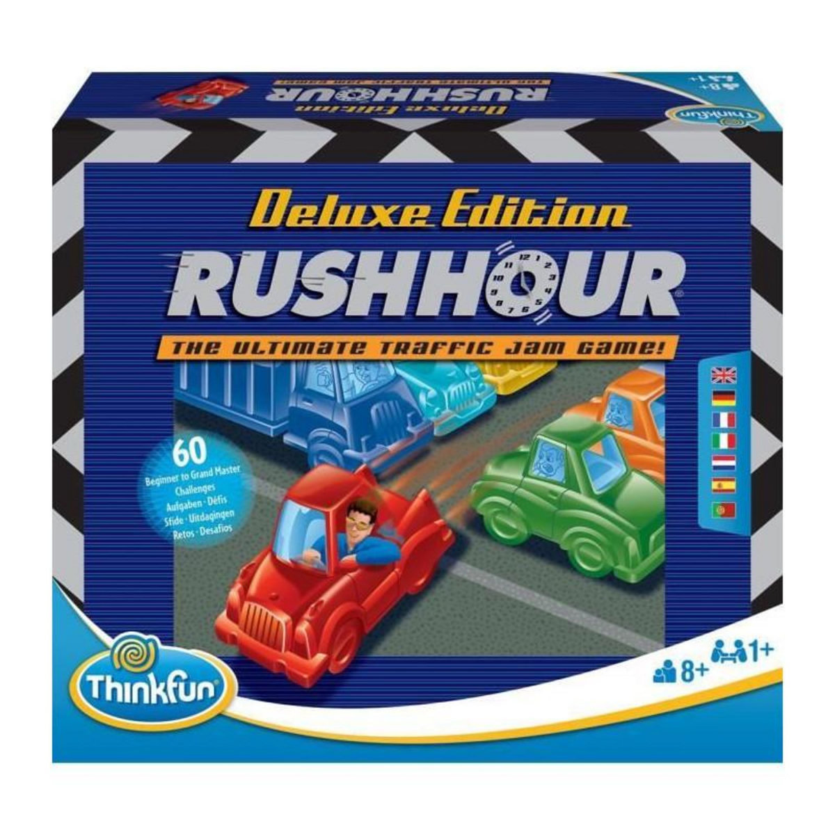 RAVENSBURGER Rush Hour Deluxe - Ravensburger - Casse-tete Think Fun - 60 défis 5 niveaux - Des 8 ans