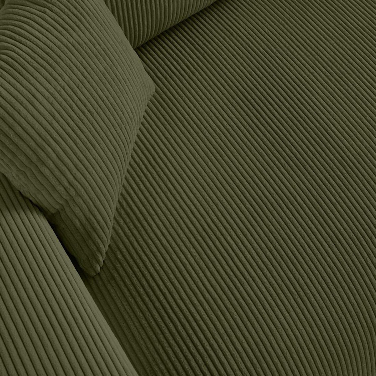 LISA DESIGN Garance - canapé droit 3 places - en velours côtelé