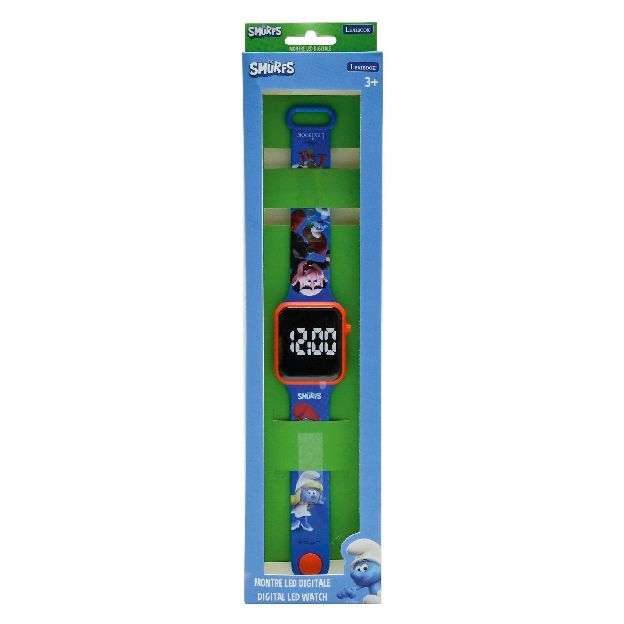 Voir la diapositive 4 : Lexibook Montre digitale LED Schtroumpfs