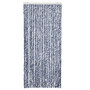 Voir la diapositive 3 : VIDAXL Moustiquaire Bleu blanc et argente 90x220 cm Chenille