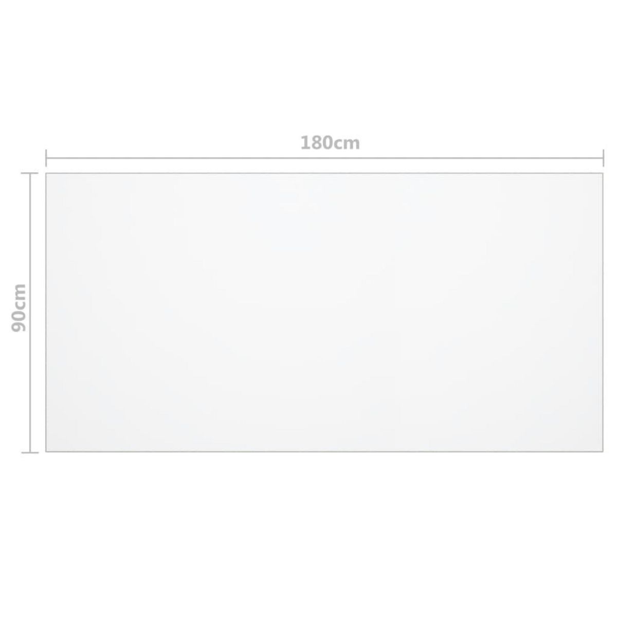 VIDAXL Protecteur de table transparent 180x90 cm 2 mm PVC