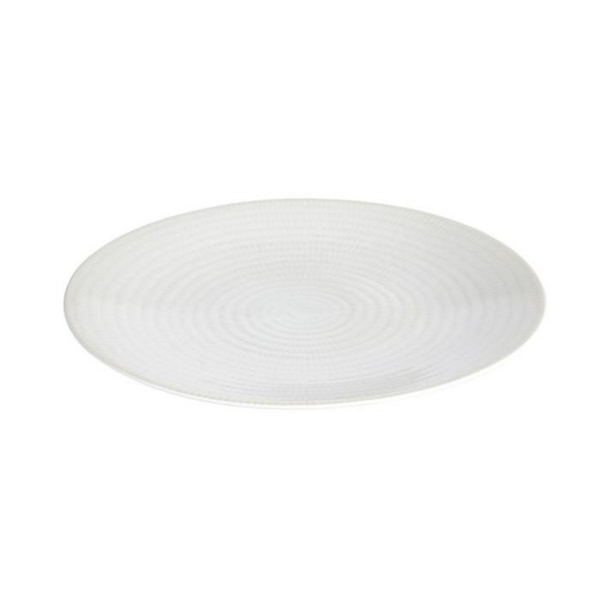 SECRET DE GOURMET Lot de 6 Assiettes Plates  Rice  27cm Blanc
