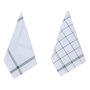Voir la diapositive 1 : ATMOSPHERA Lot de 2 Torchons de Cuisine  Traditionnels  70cm Vert