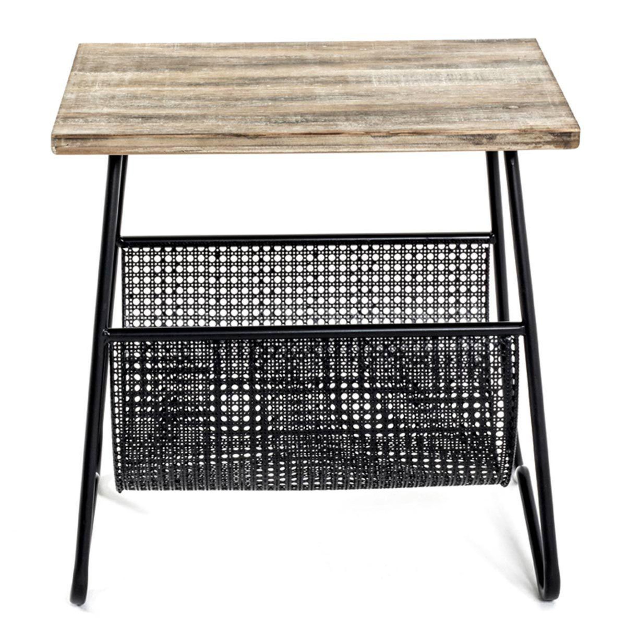 Voir la diapositive 2 : Paris Prix Table d'appoint design  porte revues  51cm noir