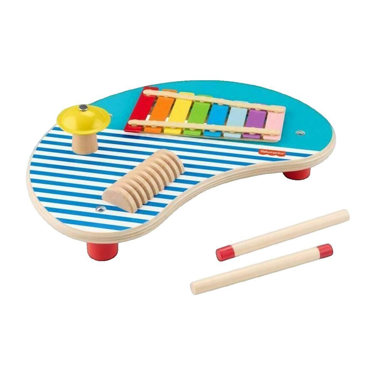 Fischer Jouet musical éducatif Fischer Table musicale en bois multicolore
