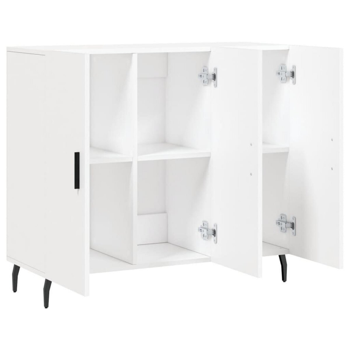 VIDAXL Buffet blanc 90x34x80 cm bois d'ingenierie