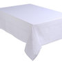 Voir la diapositive 1 : SECRET DE GOURMET Nappe  Jacquard Nid d'Abeille  140x240cm Blanc