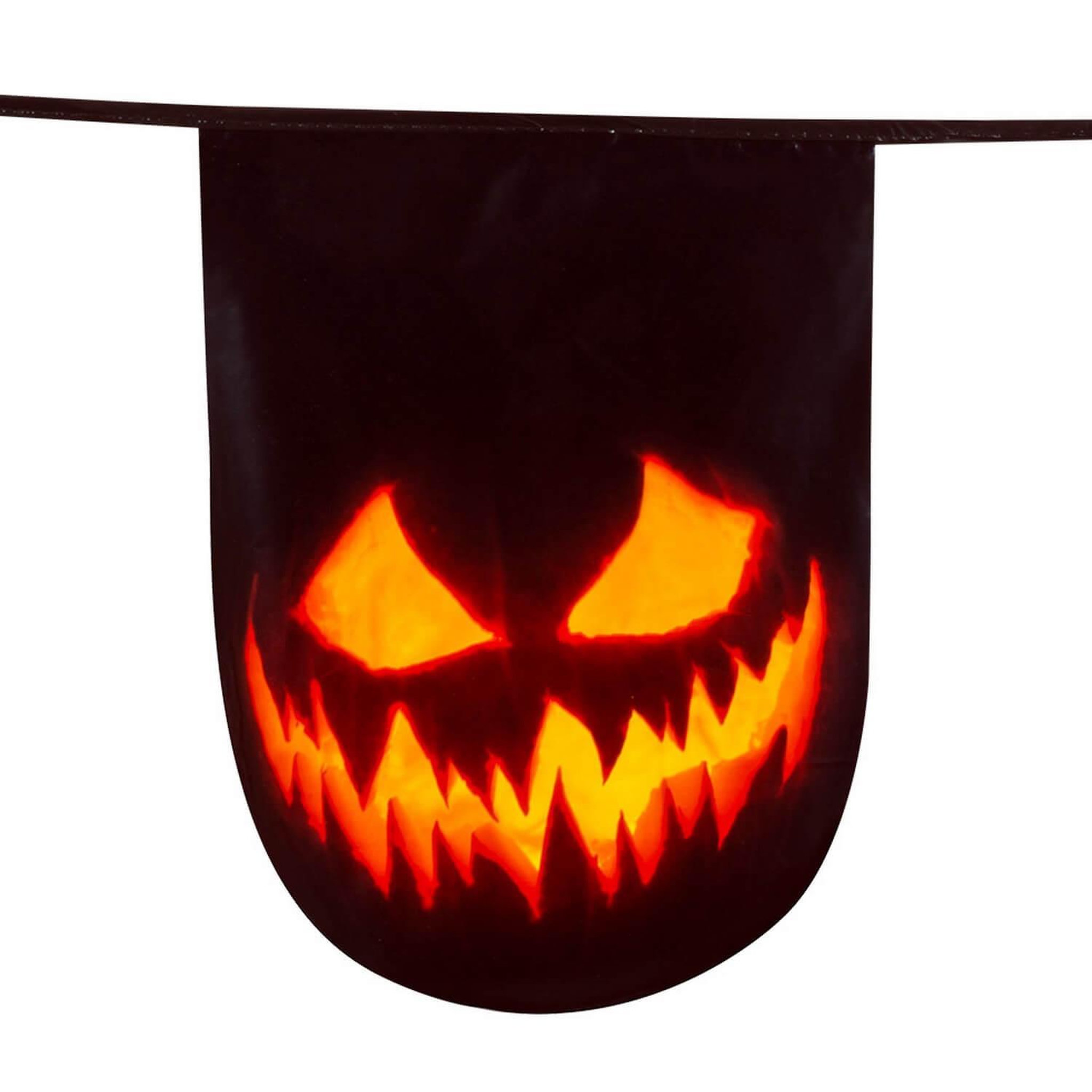 Voir la diapositive 2 : Boland Guirlande de fanions Creepy Pumpkin