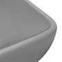 VIDAXL Lavabo de luxe rectangulaire Gris clair mat 71x38 cm Ceramique