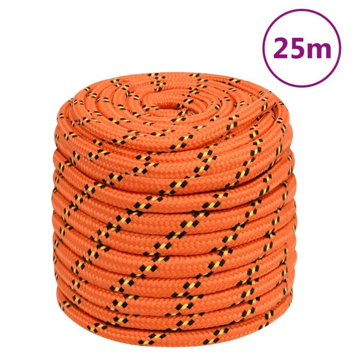 VIDAXL Corde de bateau Orange 18 mm 25 m Polypropylene