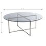 Voir la diapositive 3 : Paris Prix Table Basse Ronde Design  Comada  100cm Gris