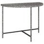 Voir la diapositive 2 : VIDAXL Table de jardin Gris 100x50x75 cm Resine tressee