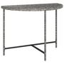 Voir la diapositive 2 : VIDAXL Table de jardin Gris 100x50x75 cm Resine tressee