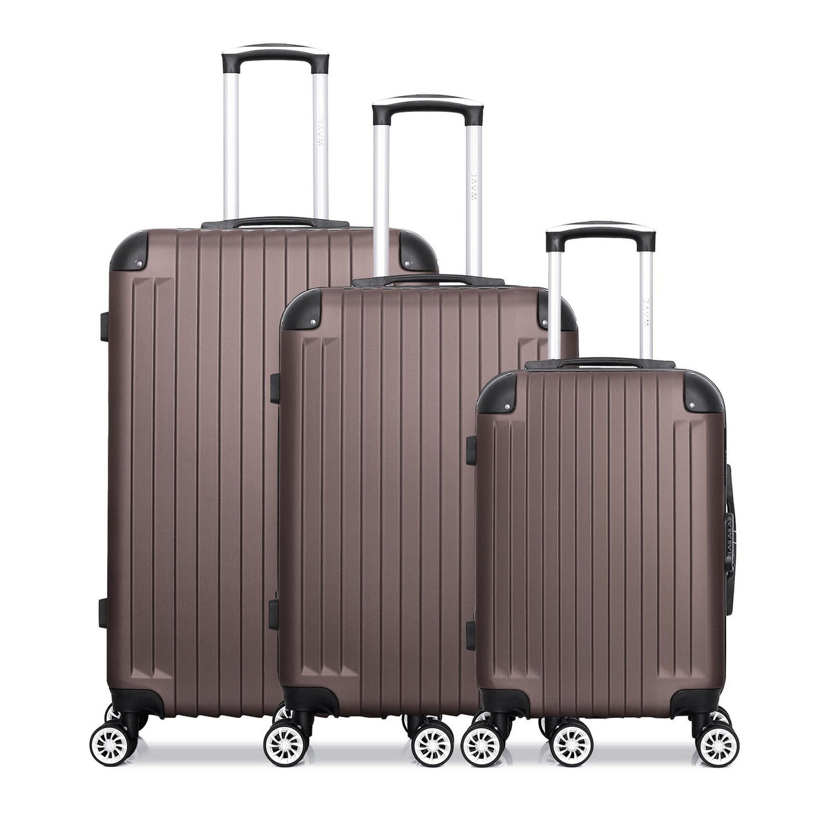 WAVE PARIS WAVE PARIS - Lot de 3 - Valise grand format, valise weekend et valise cabine TAGE