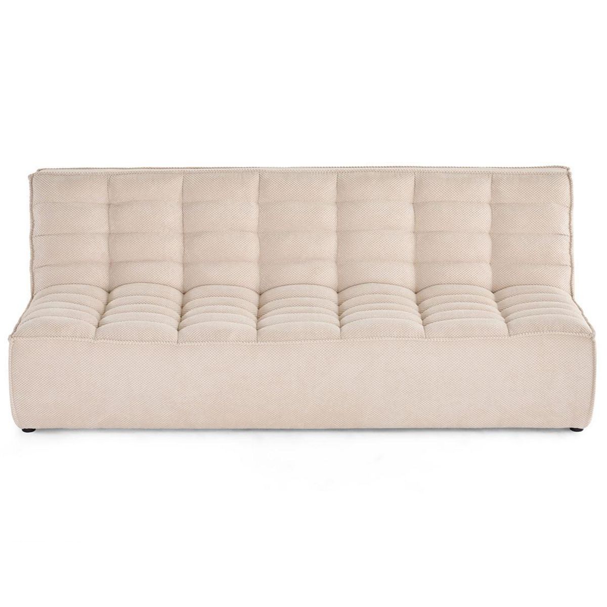 LISA DESIGN Ellie - canapé 3 places sans accoudoir en velours texturé