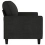 Voir la diapositive 4 : VIDAXL Canapé à 2 places Noir 140 cm Tissu