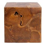 Paris Prix Table d'Appoint Carrée  Radix  45cm Naturel Brillant