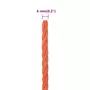 VIDAXL Corde de travail Orange 6 mm 100 m Polypropylene