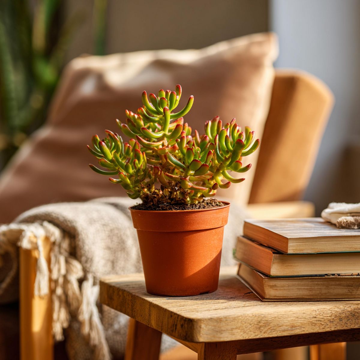 PLANT IN A BOX Arbre de jade - Crassula ovata 'Hobbit' - Hauteur 10-20cm - ⌀12cm