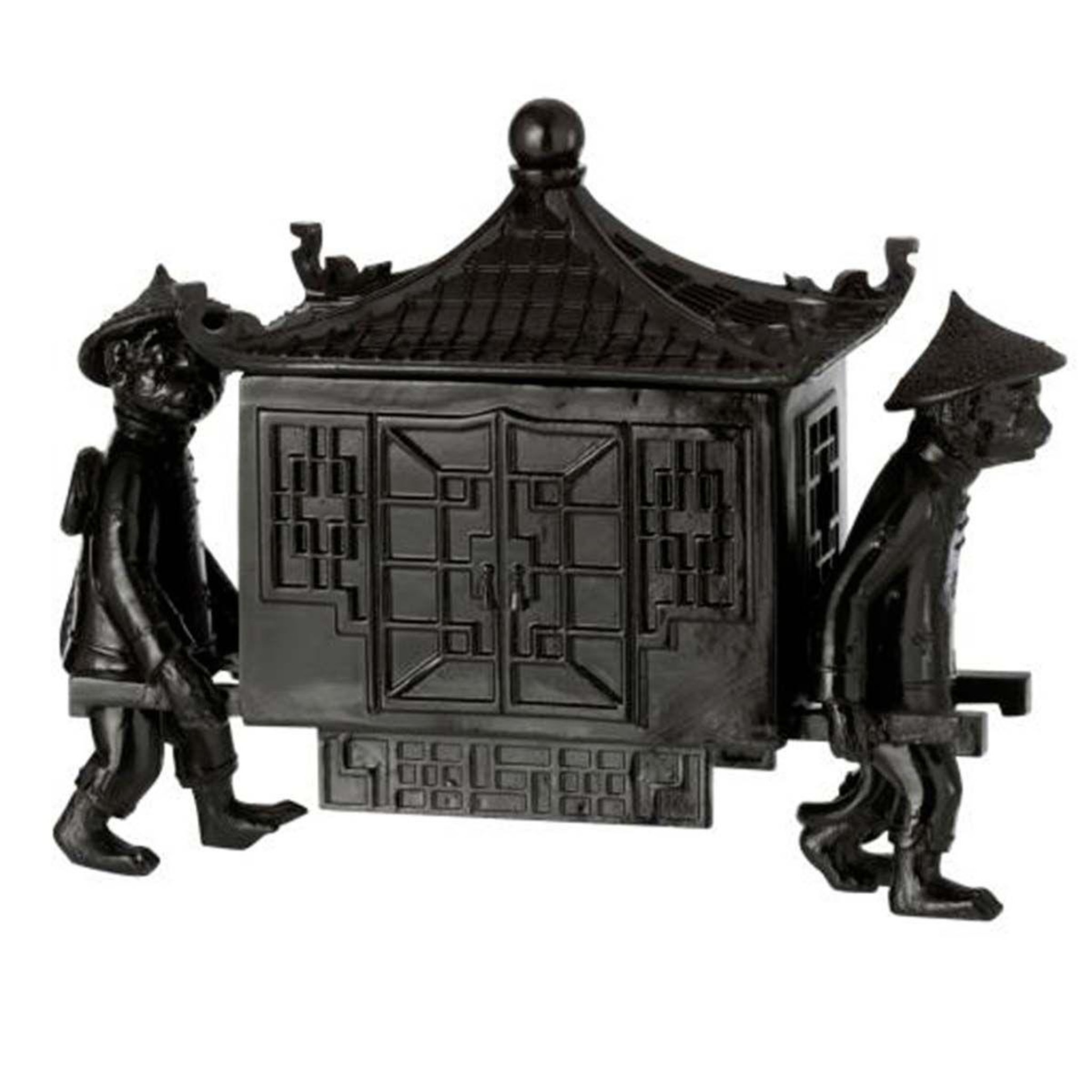 Voir la diapositive 1 : J-LINE Statuette déco  singe temple orient  27cm noir