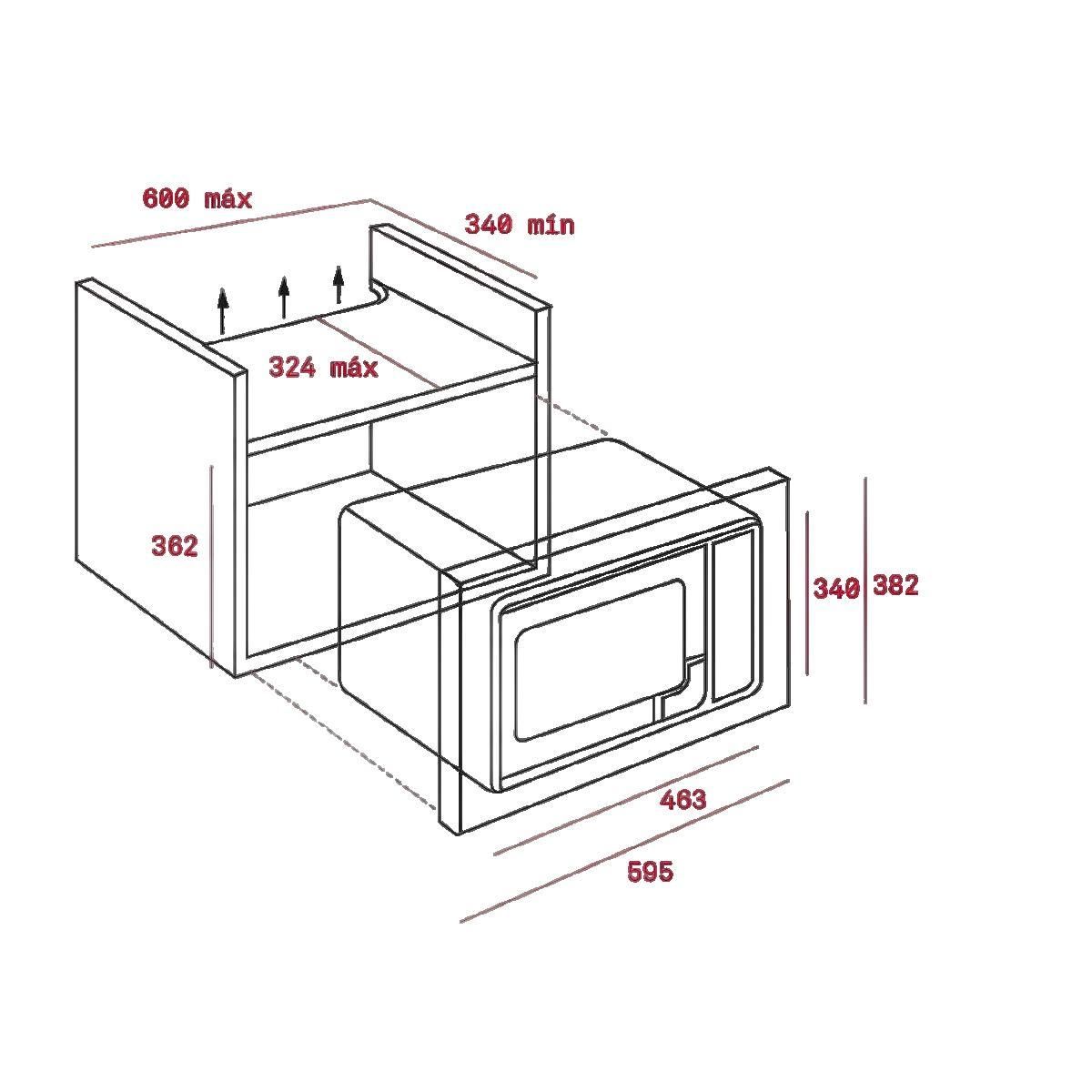 TEKA Micro-ondes Teka 20 L 800 W acier inoxydable