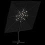 Voir la diapositive 4 : VIDAXL Parasol cantilever a LED Noir 400x300 cm