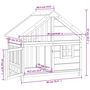 Voir la diapositive 6 : VIDAXL Chenil gris 96x60,5x87 cm bois de pin solide