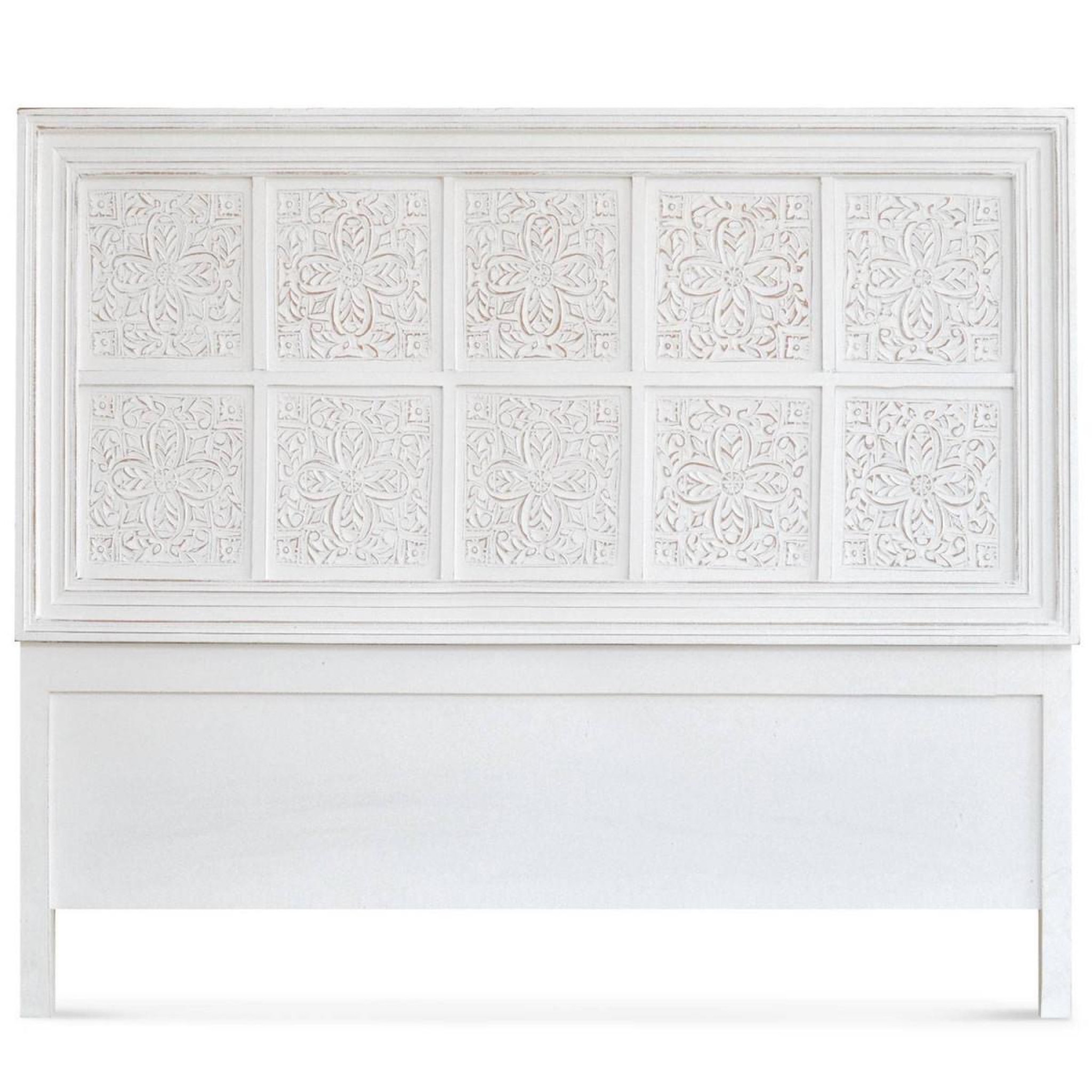 Voir la diapositive 3 : Paris Prix Tête de lit design bohème  gwen  160cm blanc