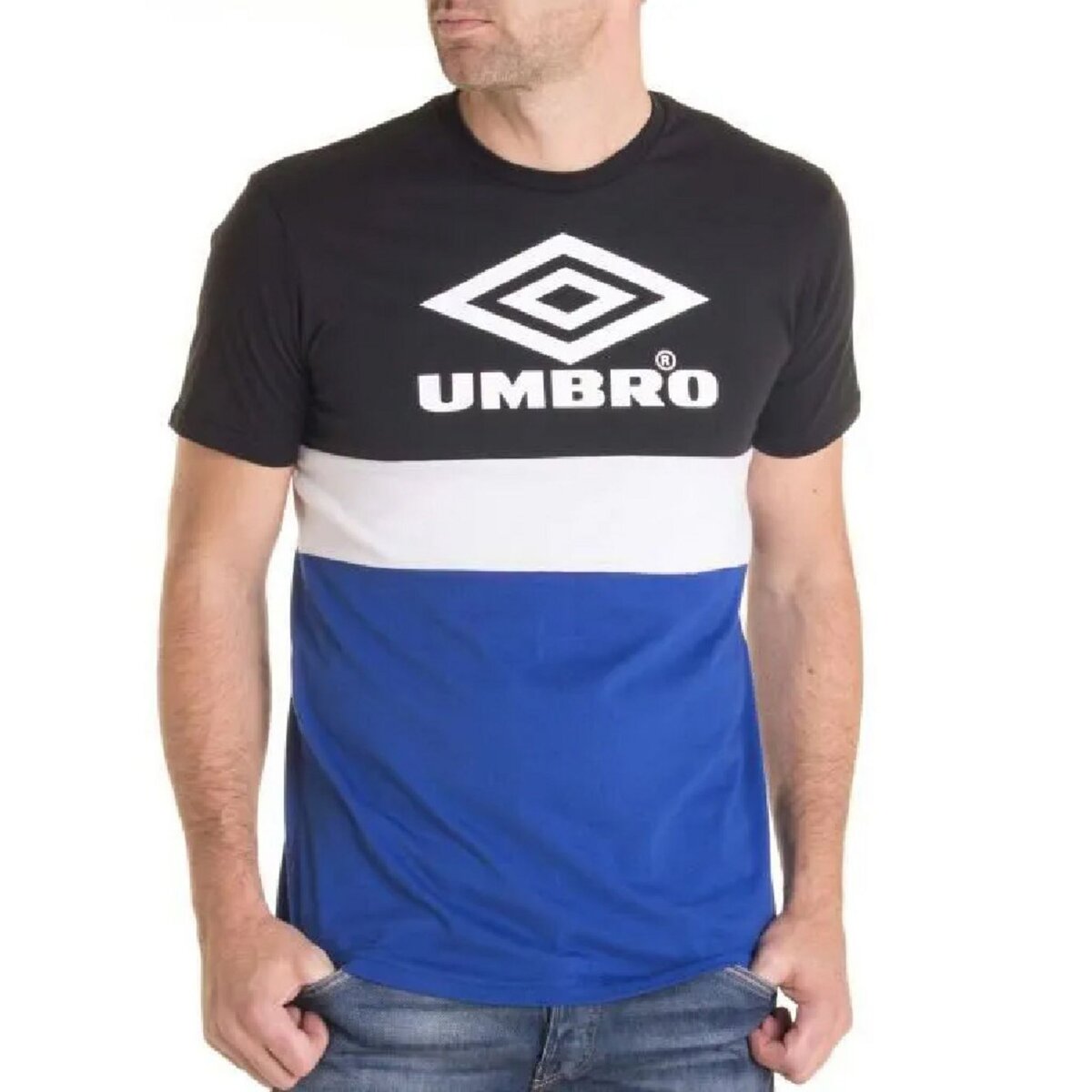 UMBRO T-shirt Noir/BleuHomme Umbro Street AD
