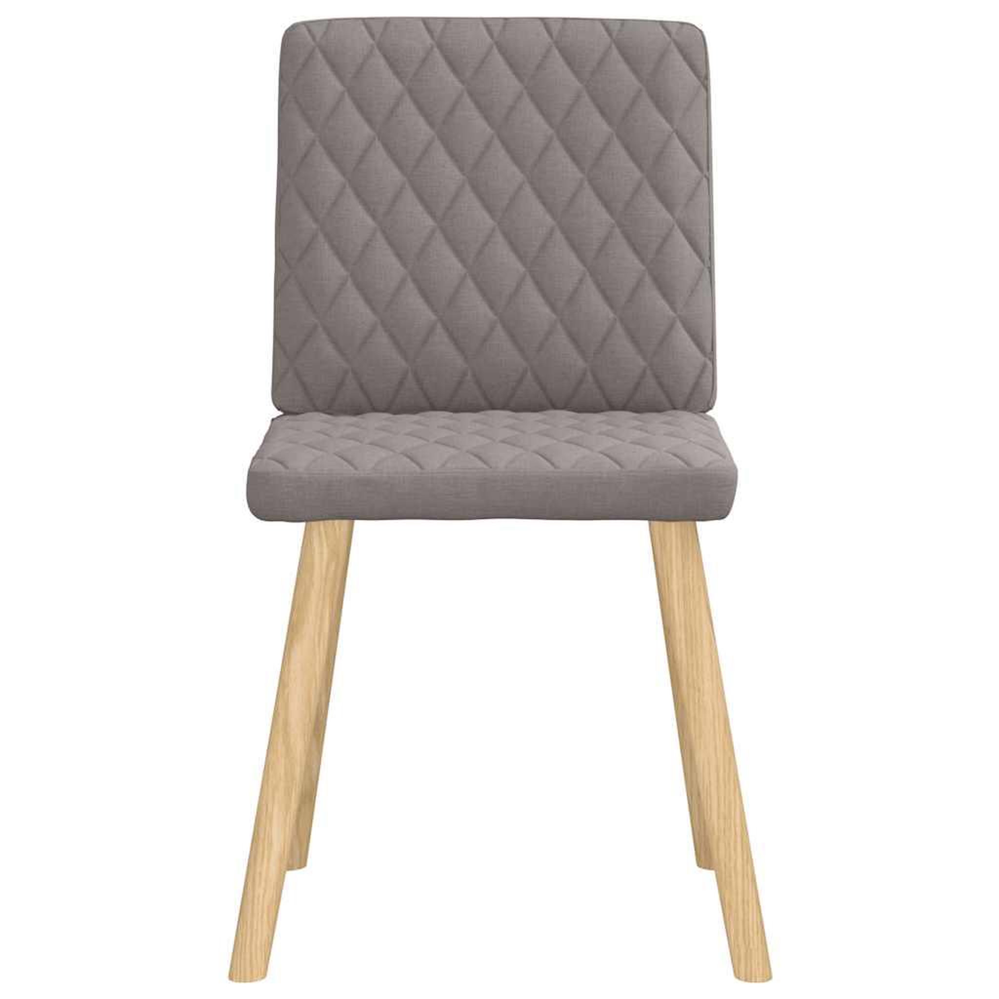 Voir la diapositive 4 : VIDAXL Chaises a manger lot de 6 taupe tissu