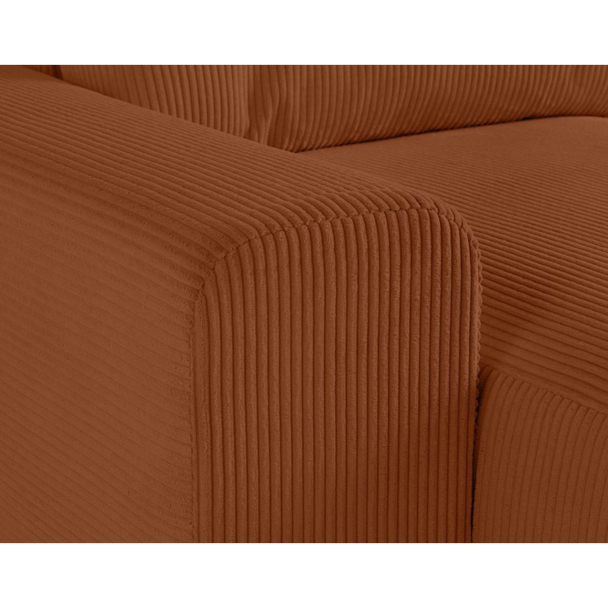 LISA DESIGN Garance - canapé modulable d'angle droit - 6 places - en velours côtelé