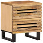 Voir la diapositive 1 : VIDAXL Table de chevet 40x34x46 cm bois de manguier massif brut