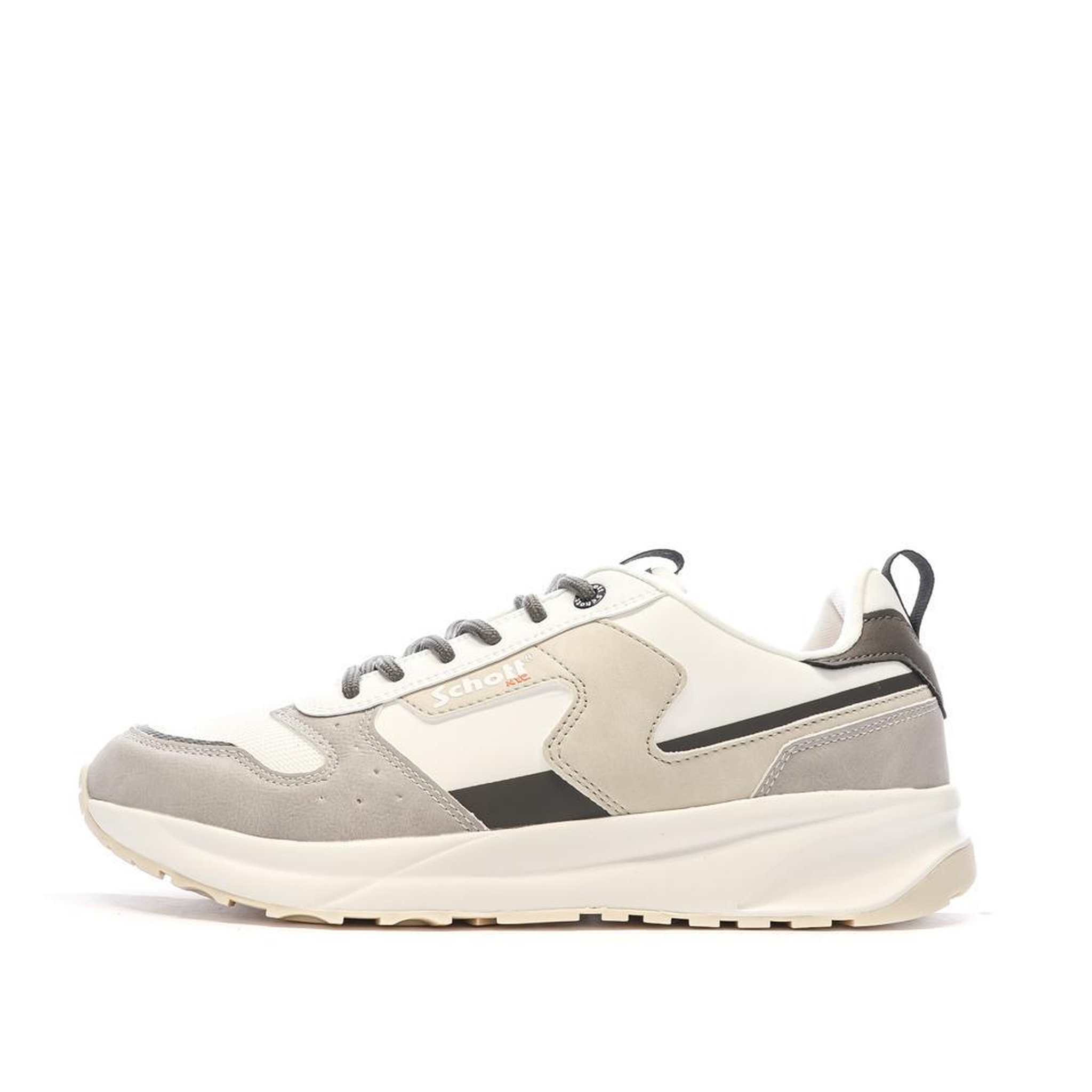 Schott Baskets Blanches/Grises Homme Schott Maki. Coloris disponibles : Gris