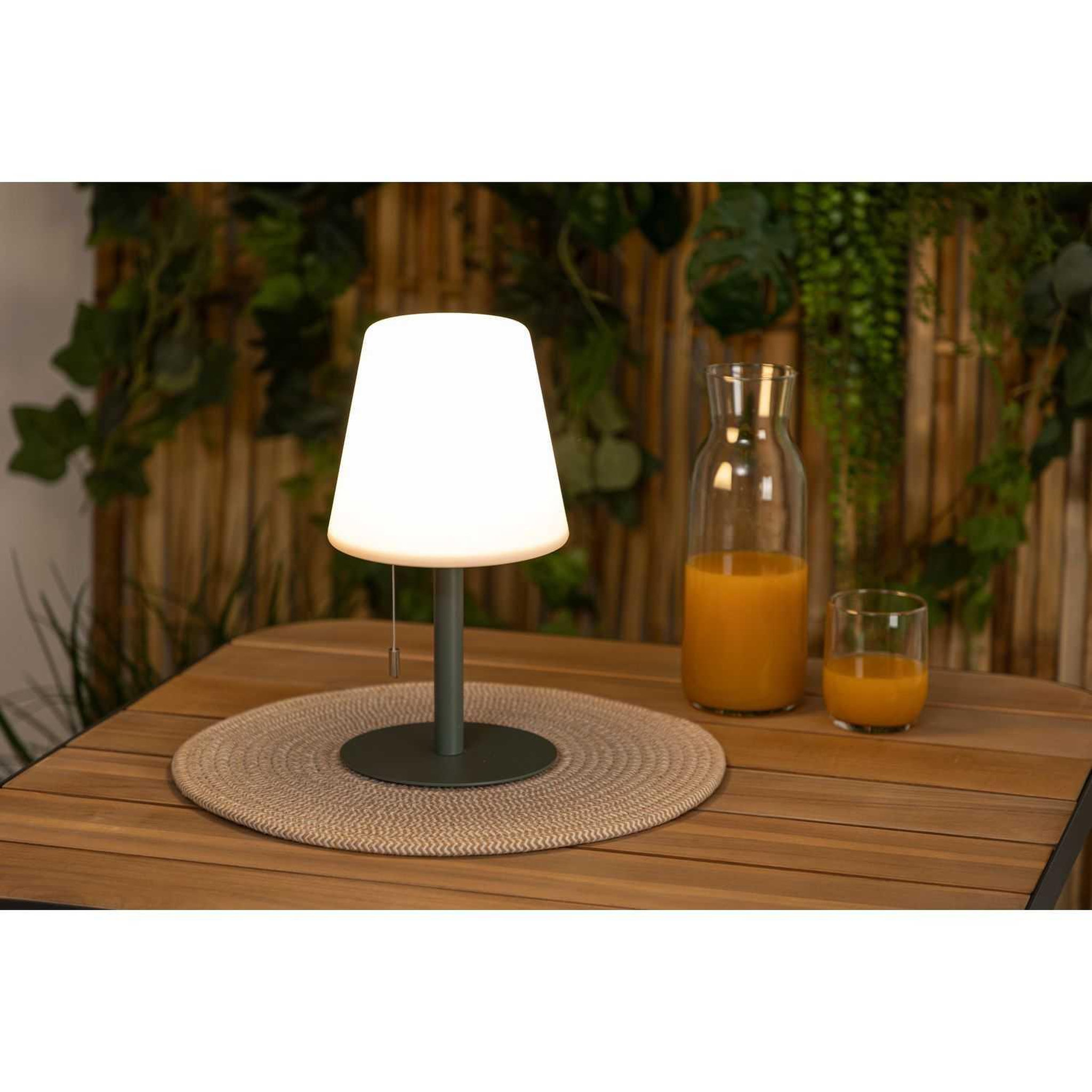 Voir la diapositive 2 : ATMOSPHERA Lampe extérieure zach - hauteur 30 cm - vert olive