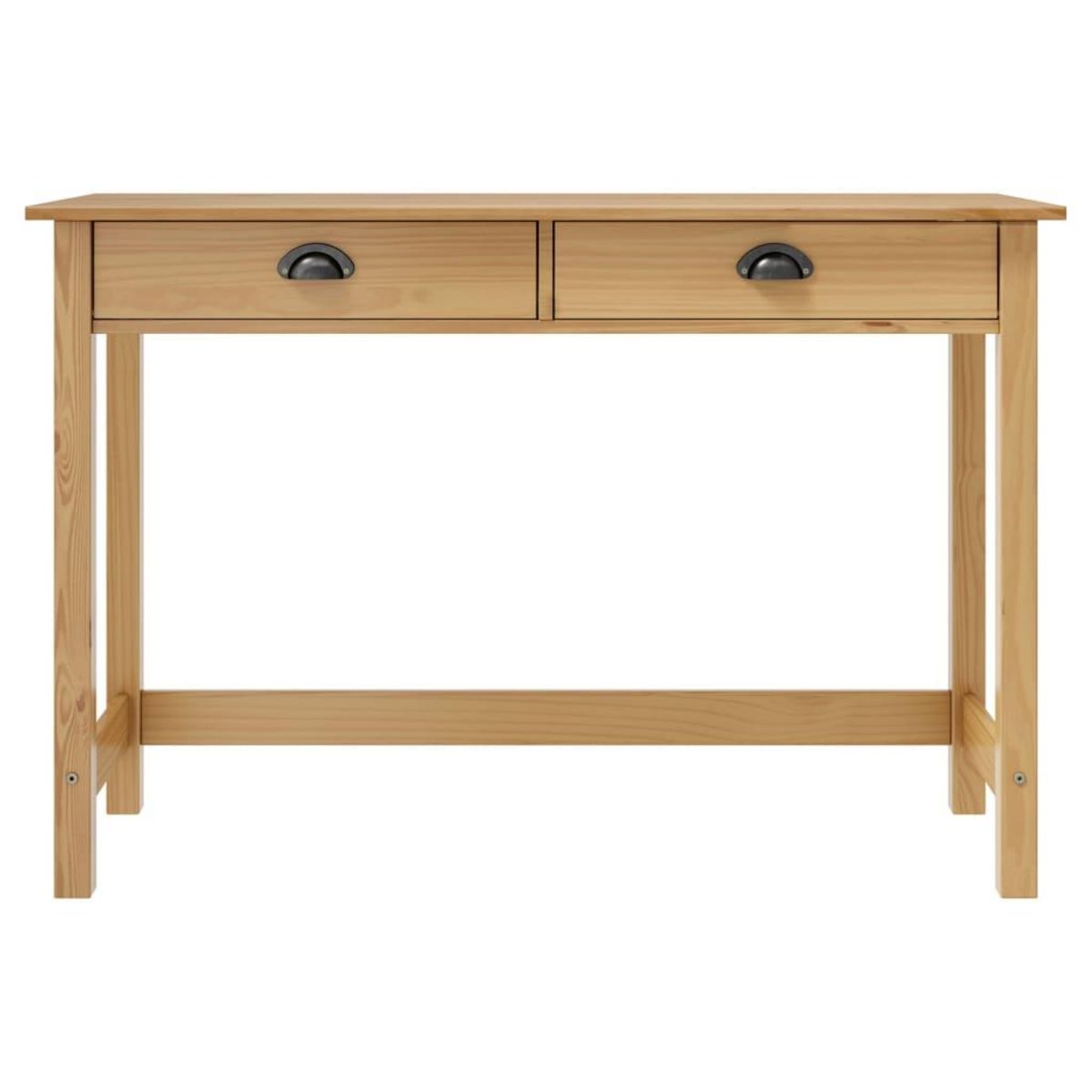 VIDAXL Table console Hill Range avec 2 tiroirs 110x45x74 cm Pin solide